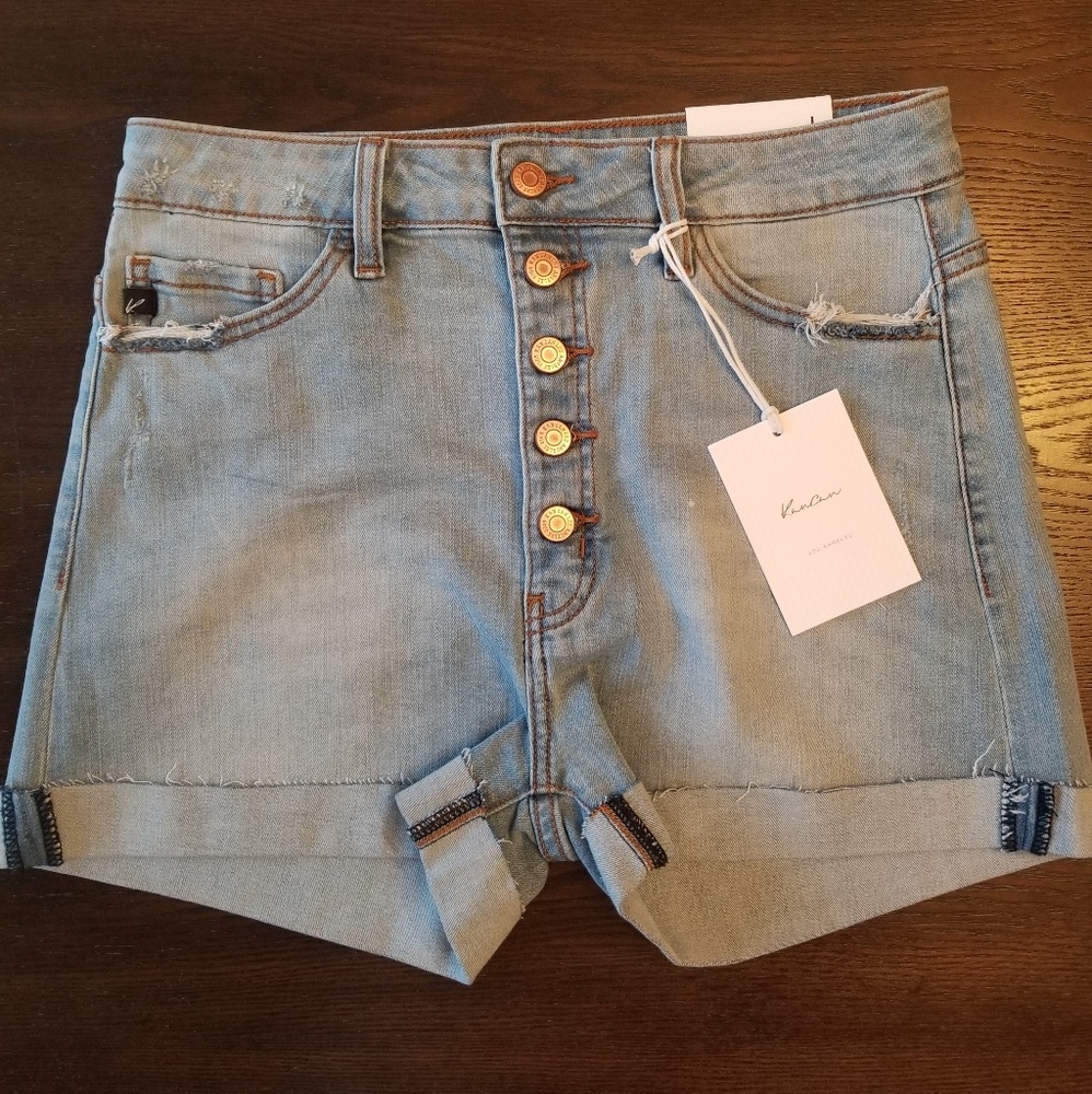 VICI KanCan High Waisted Denim Shorts